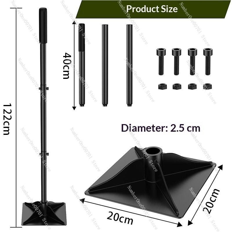 Gardening Tools And Uses - Compactador de Solo de Aço Desmontável