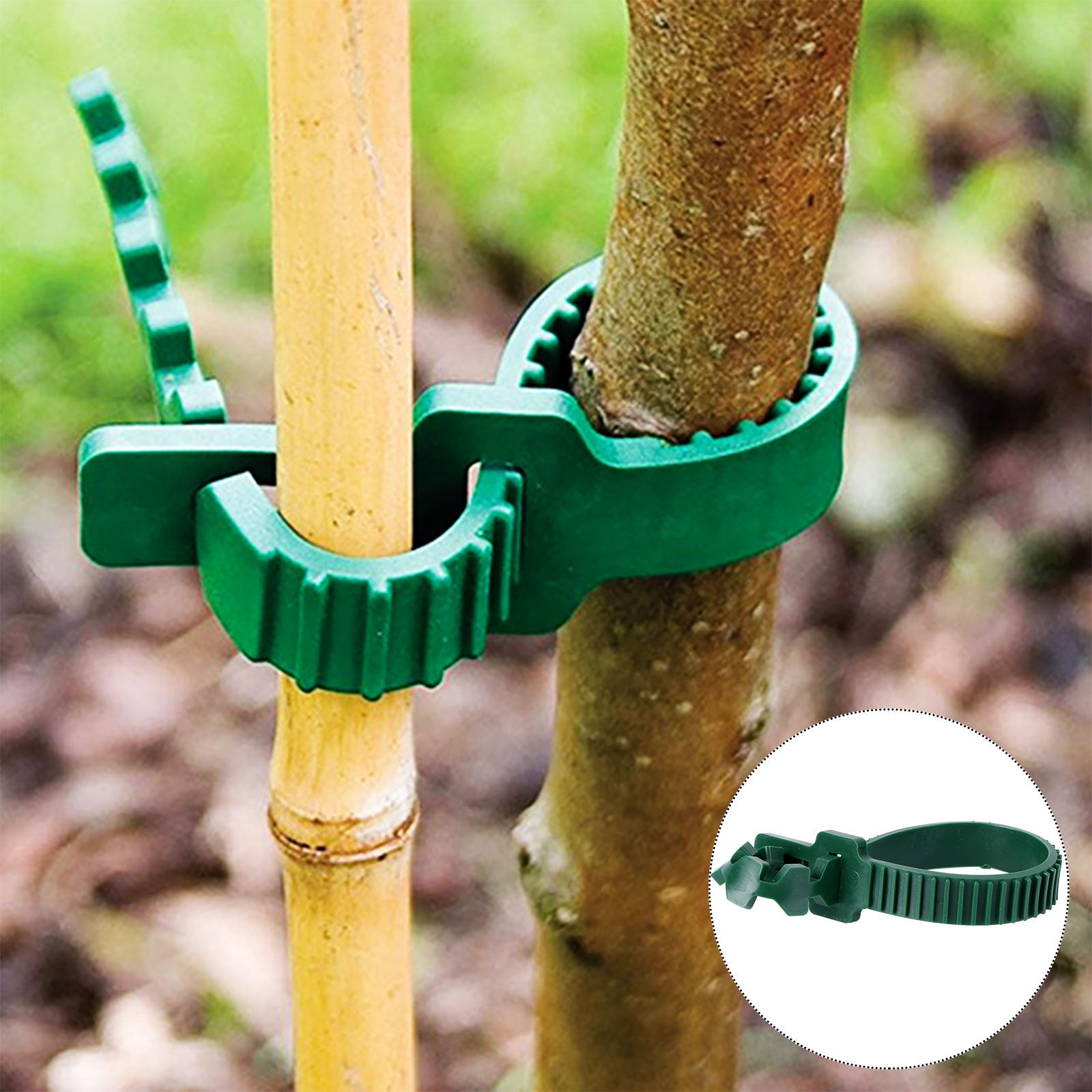 Plant Support Stake - 20 Peças de Fivelas de Fixação
