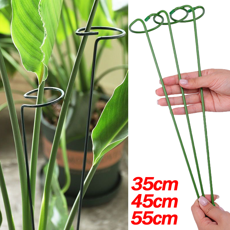 Plant Support Stake - 1-10 pçs metal único haste planta