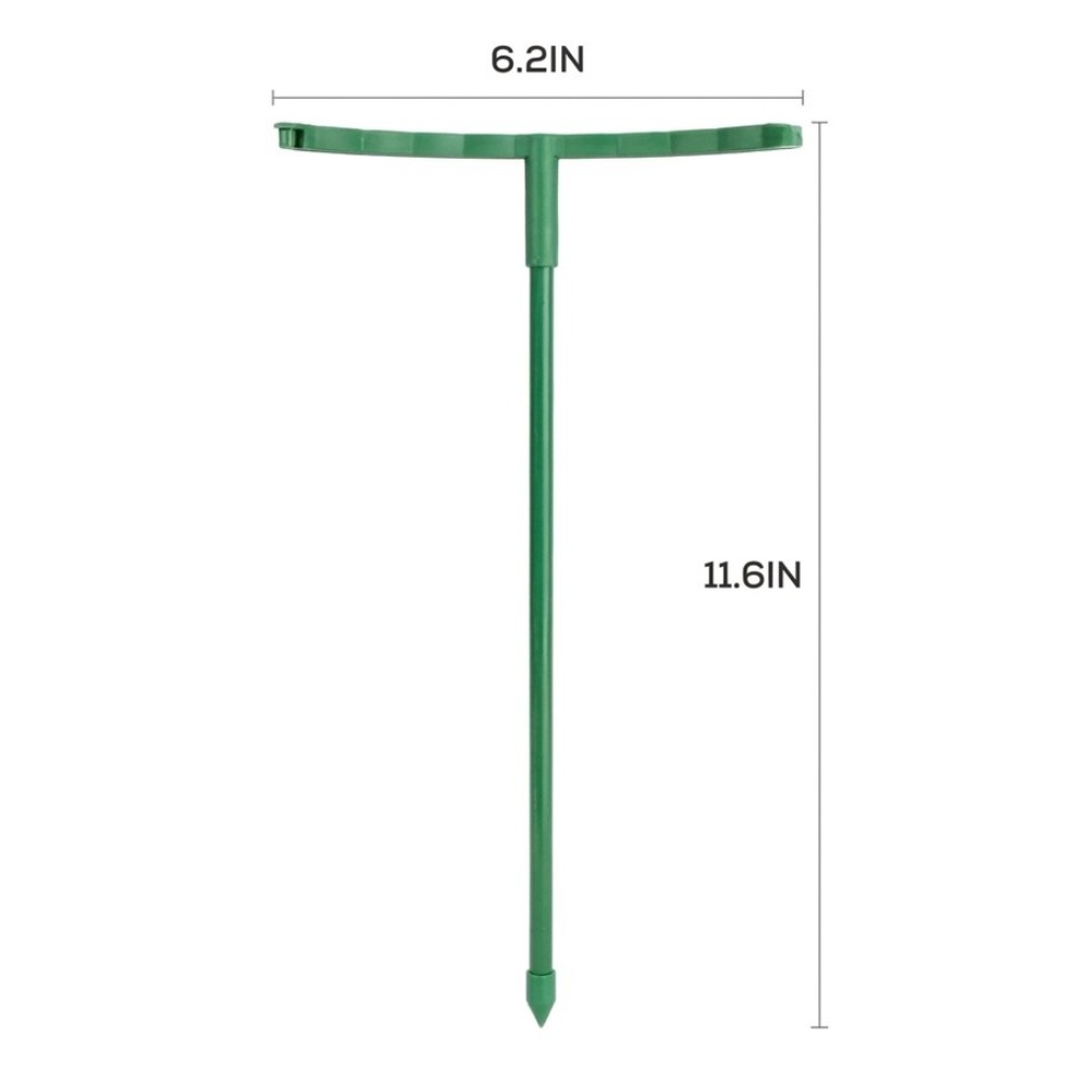 Plant Support Stake - 24 peças de estacas empilháveis verdes