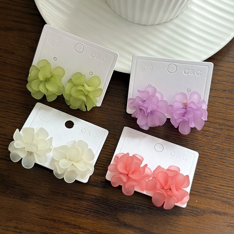 Plant Support Stake - Brincos coreanos com flores doces para