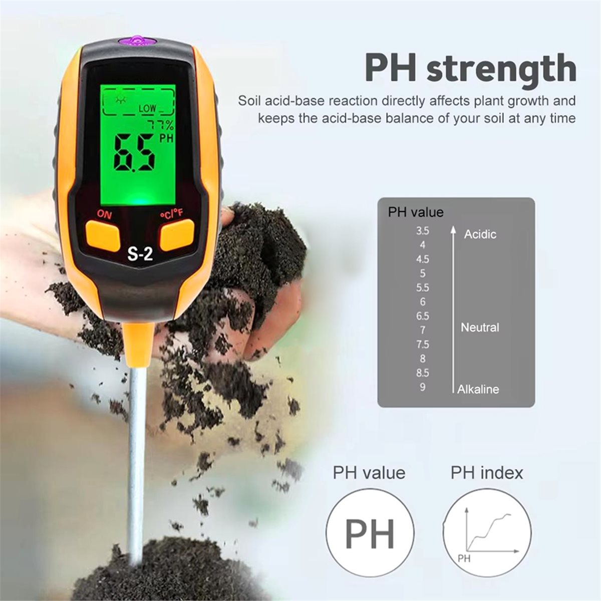 (PQWN) Sensor de Umidade do So - Gardening Tools B&Q avaliação e preço