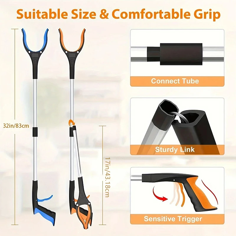 32 Polegada extra longo dobráv - Gardening Tools For Elderly avaliação e preço