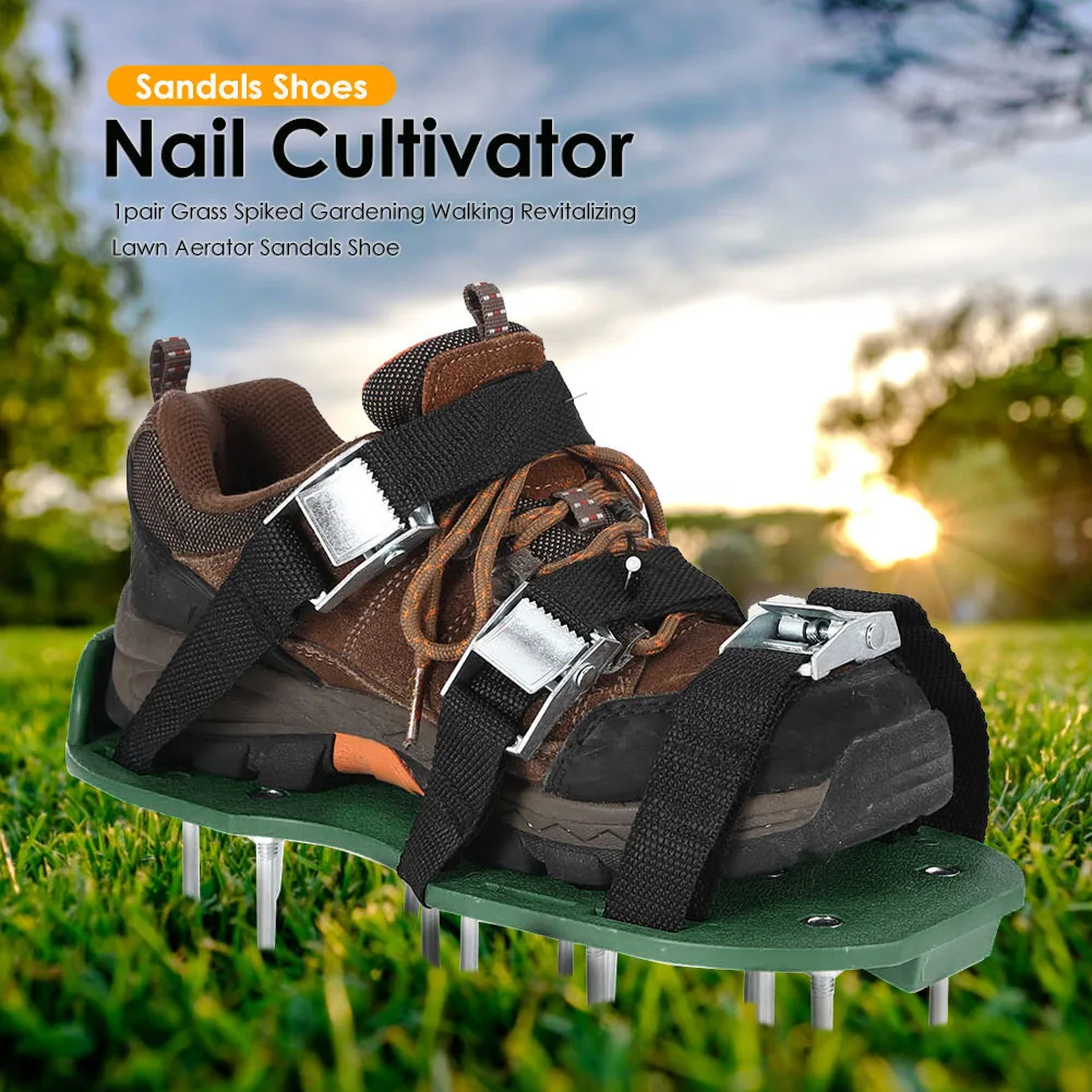 Sapatos Aeradores de Grama com - Gardening Tools Long avaliação e preço