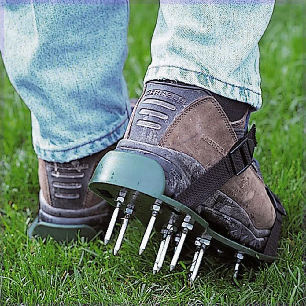 Sapatos Aeradores de Grama com - Gardening Tools Long avaliação e preço