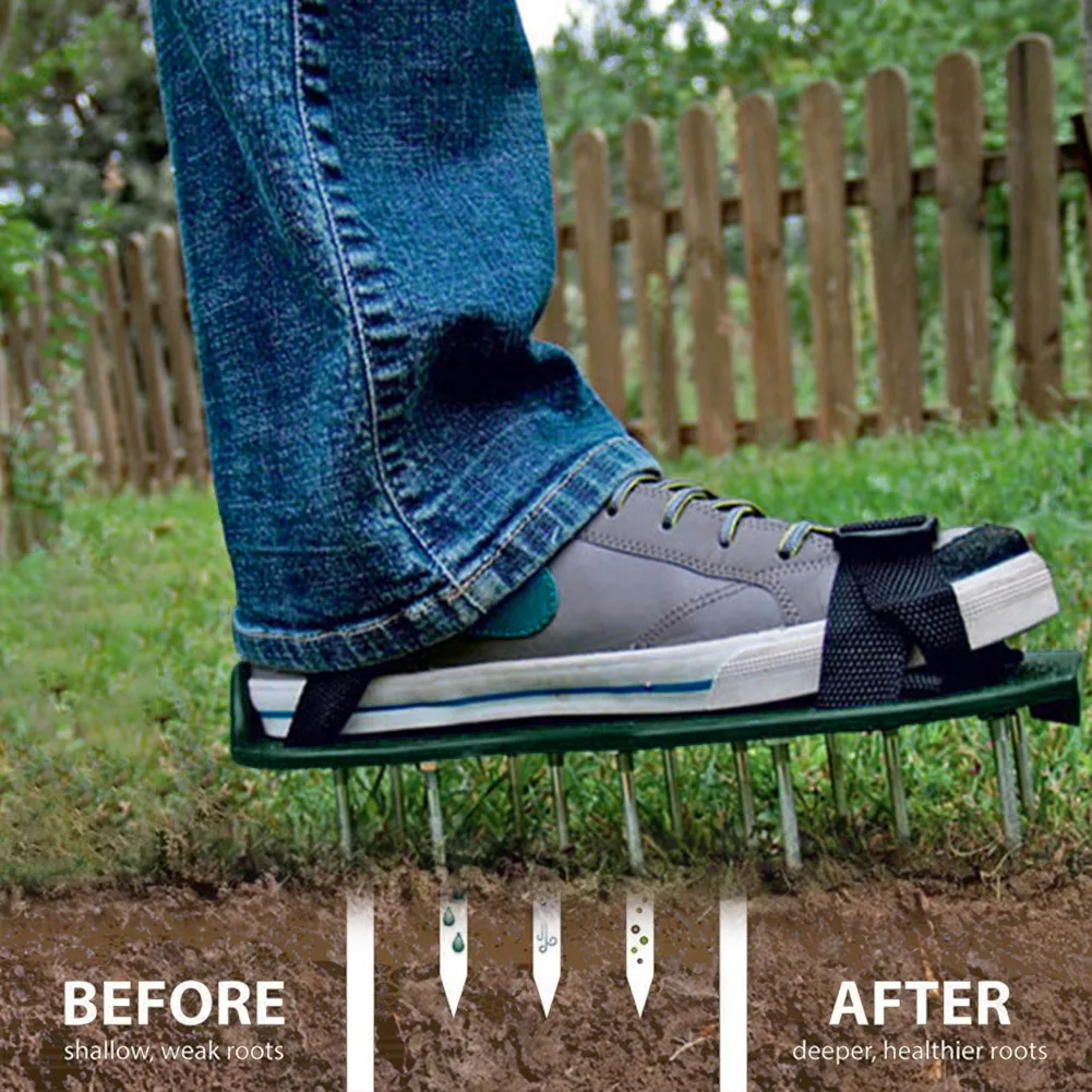 Sapatos Aeradores de Grama com - Gardening Tools Long avaliação e preço
