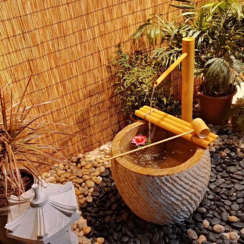 Tigela de pedra jinglu de bamb - Gardening Hand Tools Japanese avaliação e preço