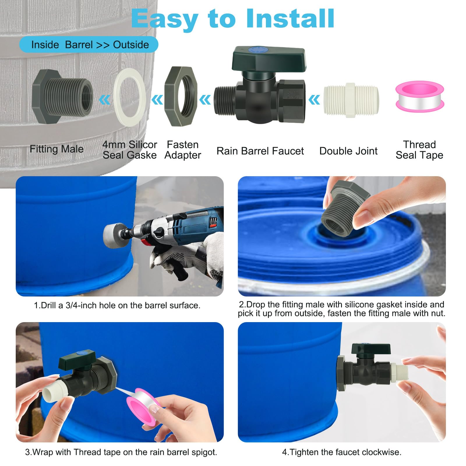 1 conjunto, kit de torneira de - Gardening Tools Wholesale avaliação e preço